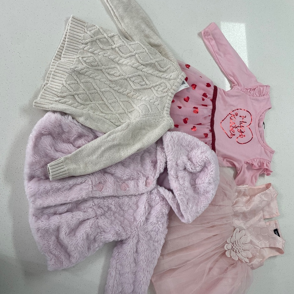 Pink baby girl buddle